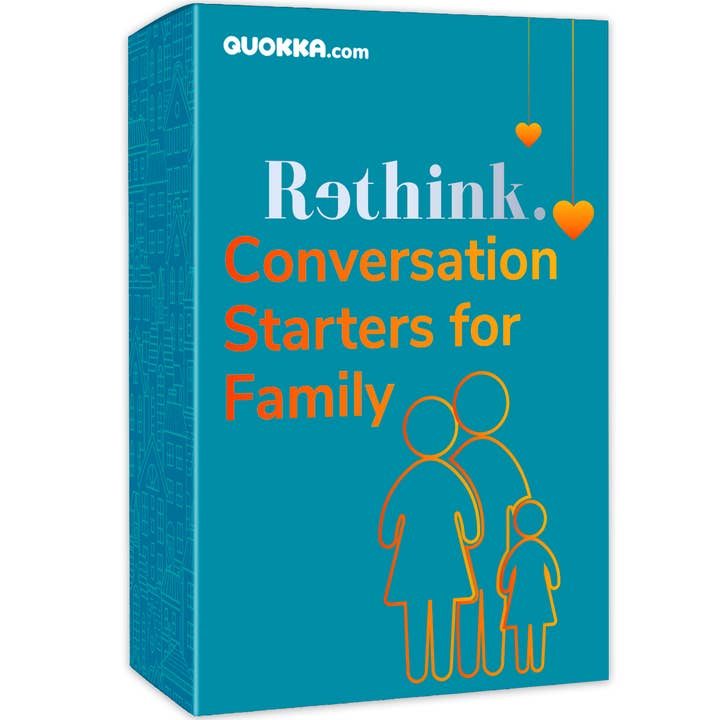 Rethink!: Conversation Starters for Families | 100 Cards for wholesale by QUOKKA