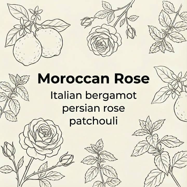 Kalamazoo Candle Company – Großhandel Kerze im Glas / gefüllte Kerze – Marokkanische Rosen Sojakerze 10oz - Handgegossen in Michigan1
