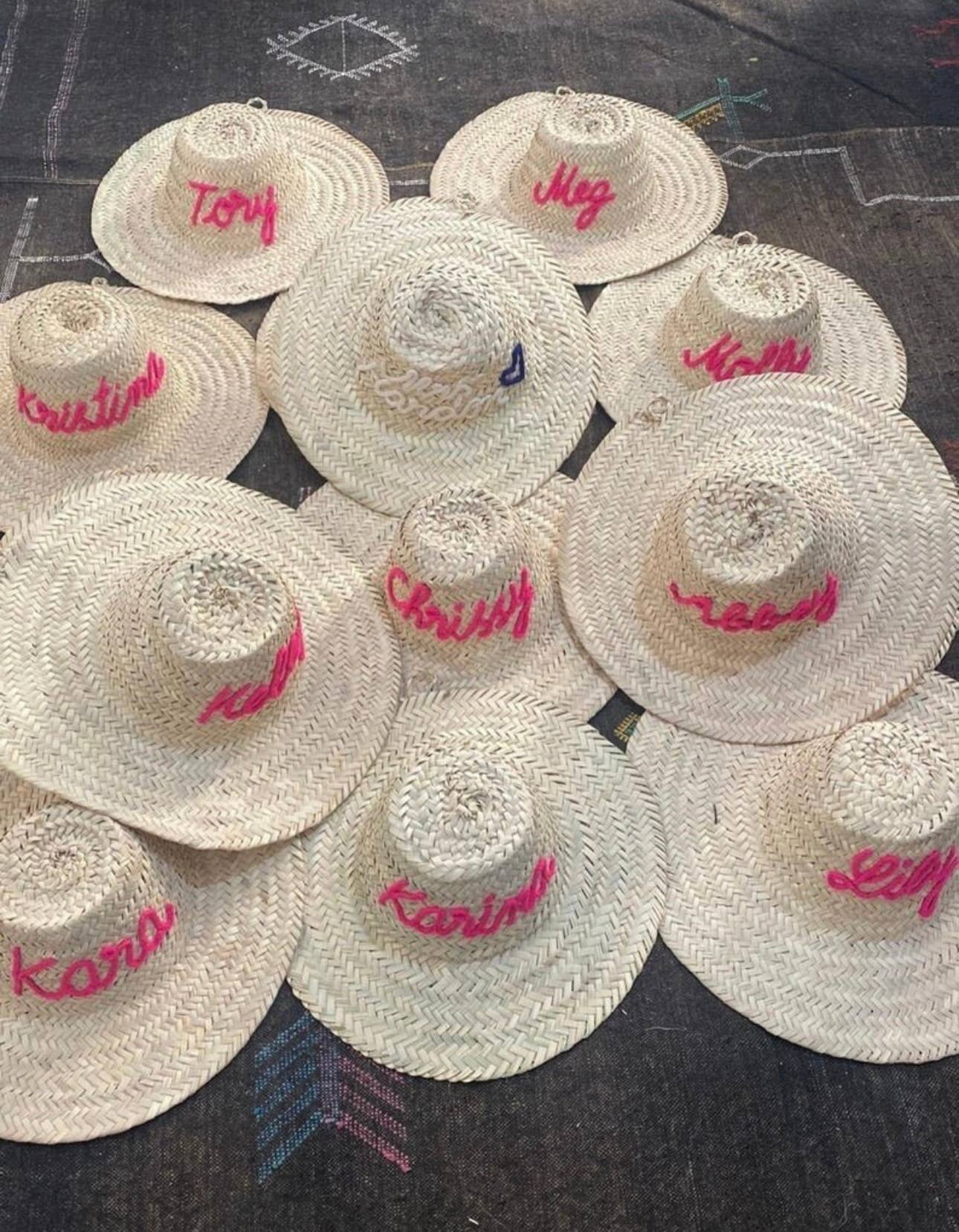 Mikwi - Wholesale Straw Hat - Women's - Personalised Straw hat - DECORATIVE STRAW HAT - Moroccan hat