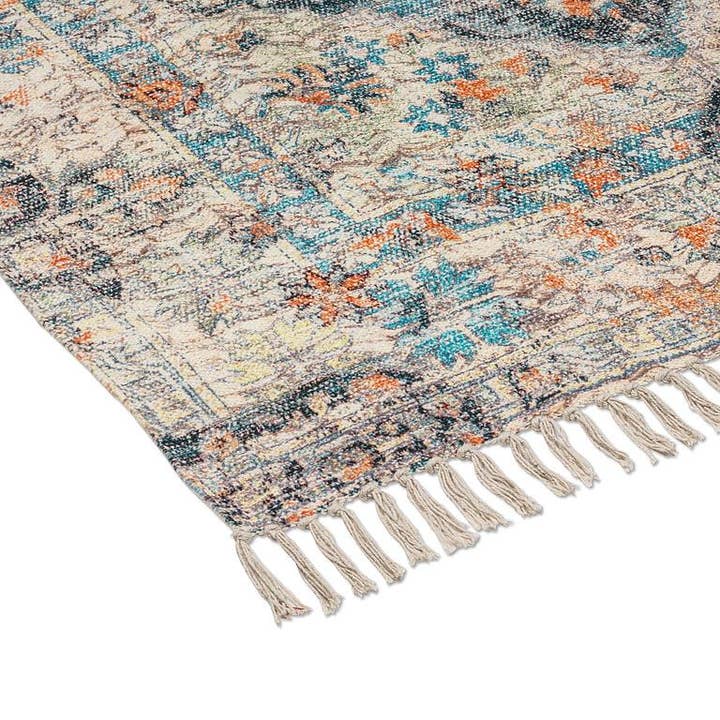 Abbott - Wholesale Area Rug - Blue & Ivory Printed Floor Rug-4x6'L2