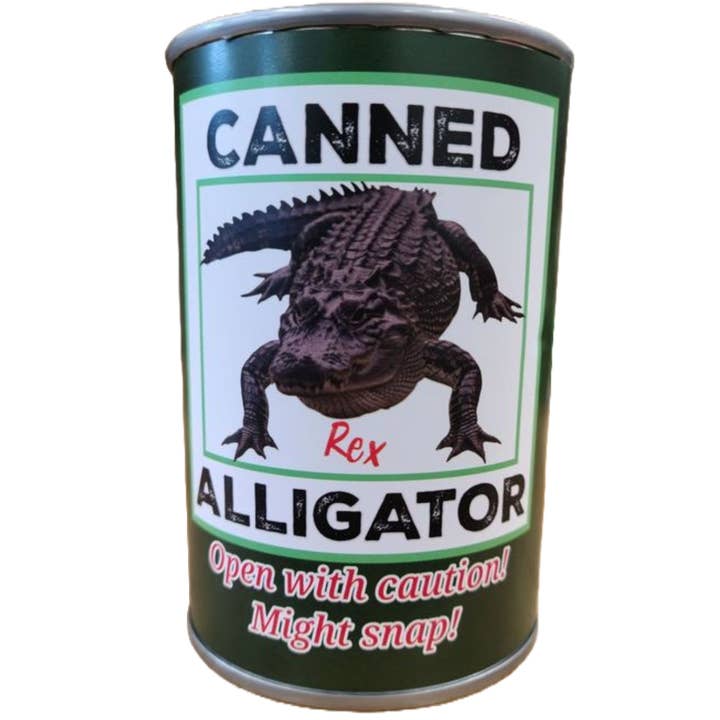 Canned Gifts - Wholesale Stuffed/Plush Toy - Kids & Baby - Rex the Canned Alligator | Stuffed Animal Plush w/Jokes