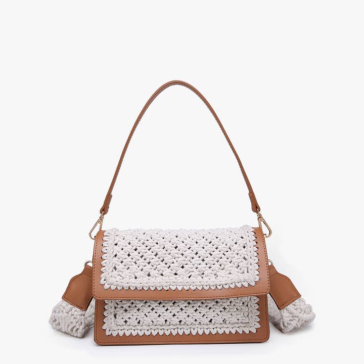 Marfim M2314 Gianna Macrame Woven Crossbody c/ Bracelete para venda a revendedores na Faire1