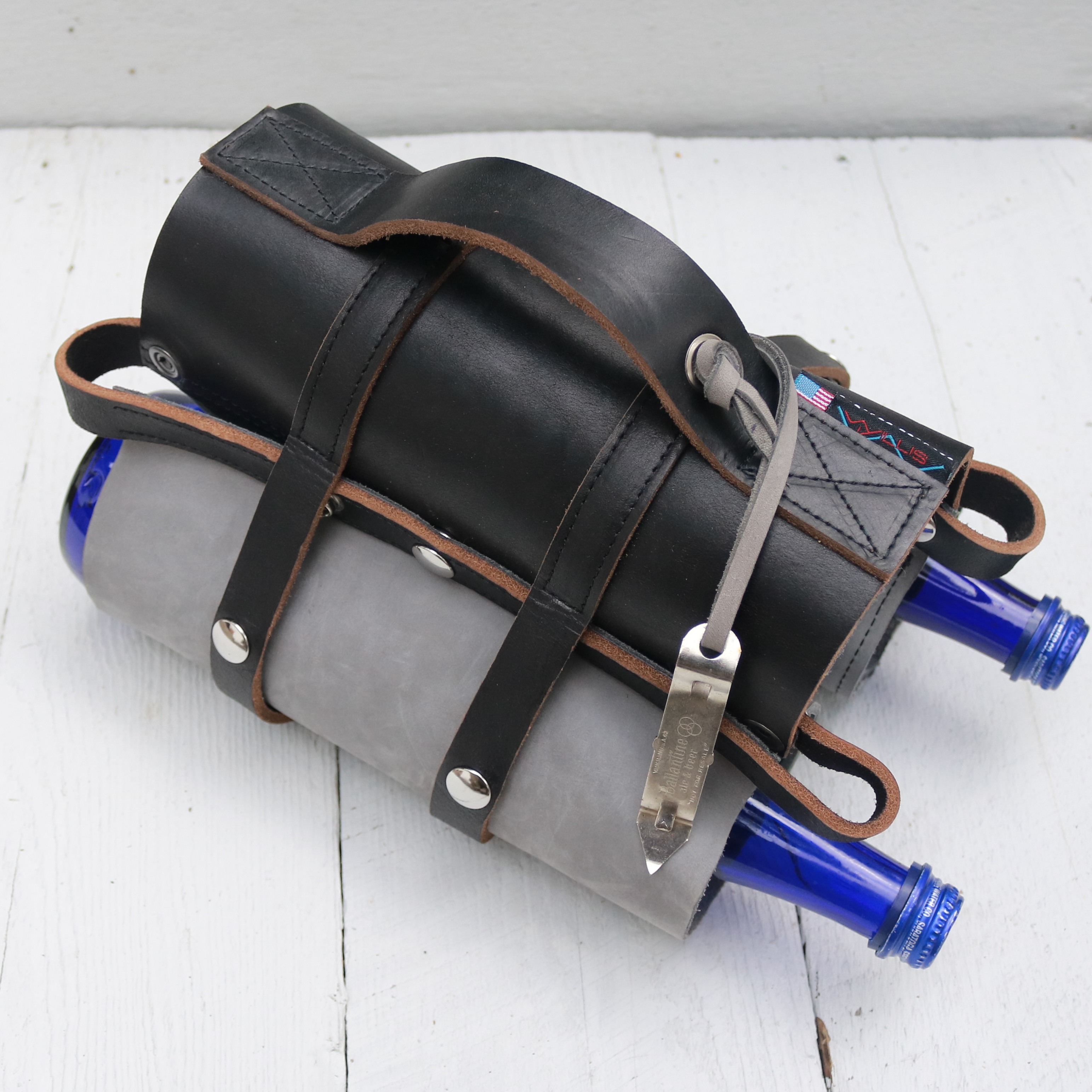 WillisKa - Wholesale Wine Tote - Leather Beverage Carrier1