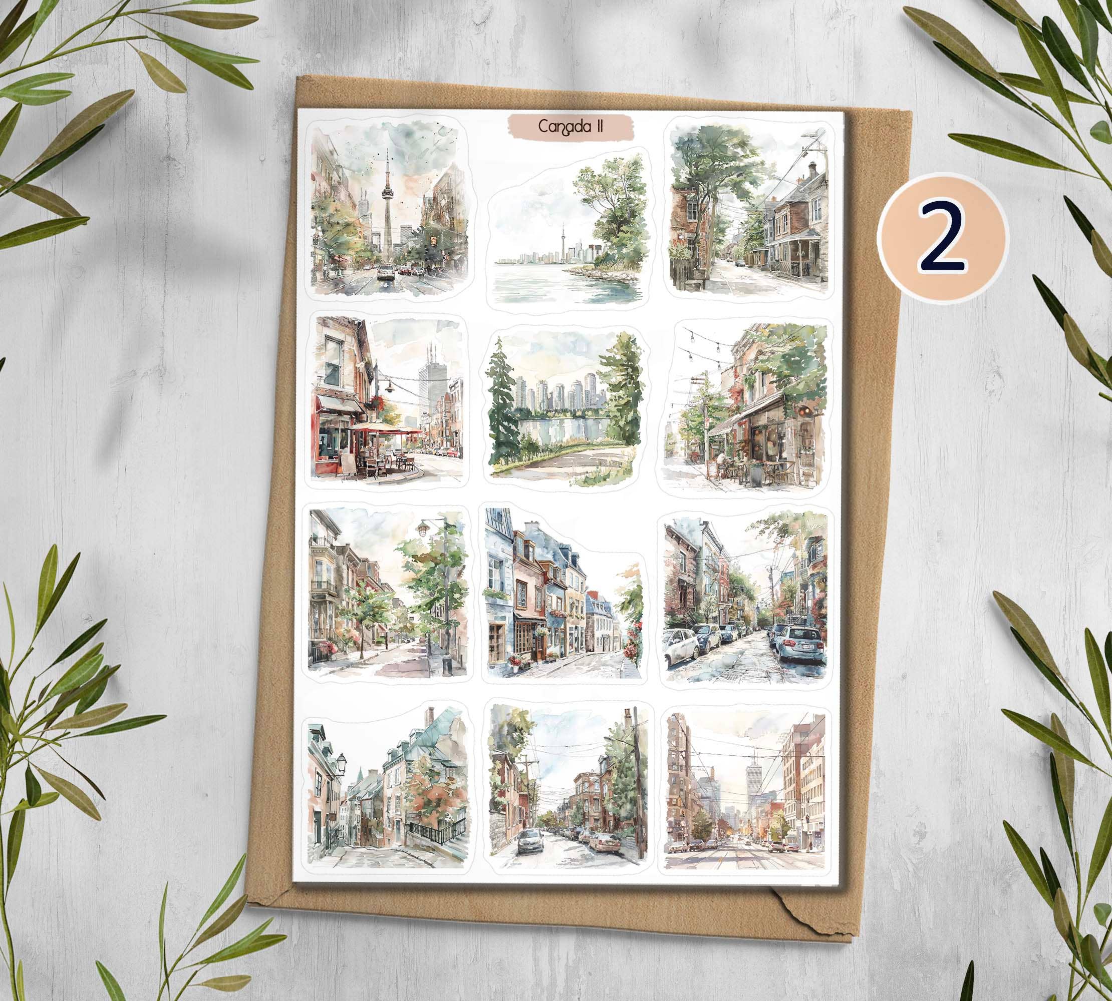 DailyStickersUK - Wholesale Sticker - Canada Sticker Sheet. Travel Sticker1