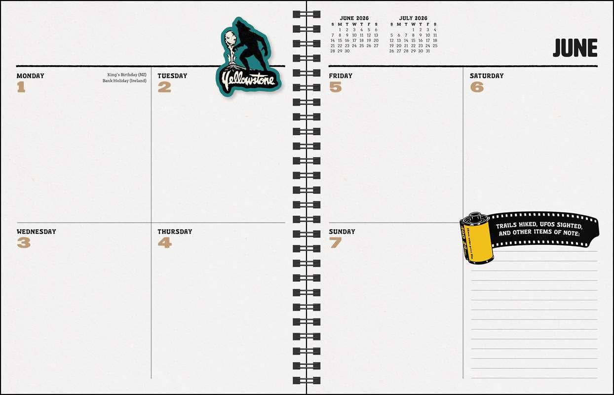 Simon & Schuster - Wholesale Calendar - Paranormal Parks 12-Month 2026 Monthly/Weekly Planner Calendar by Sam  Larson3