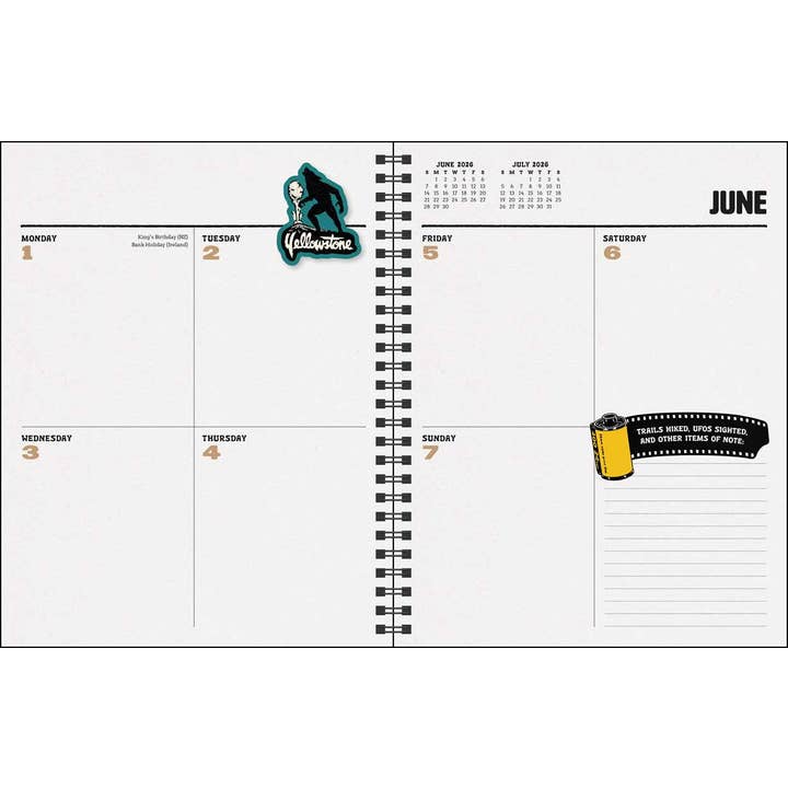 Simon & Schuster - Wholesale Calendar - Paranormal Parks 12-Month 2026 Monthly/Weekly Planner Calendar by Sam Larson3