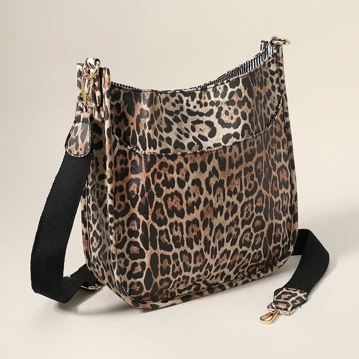 Leopard Patterned Faux Leather Crossbody Bag
for wholesale by Sensibling Corp.