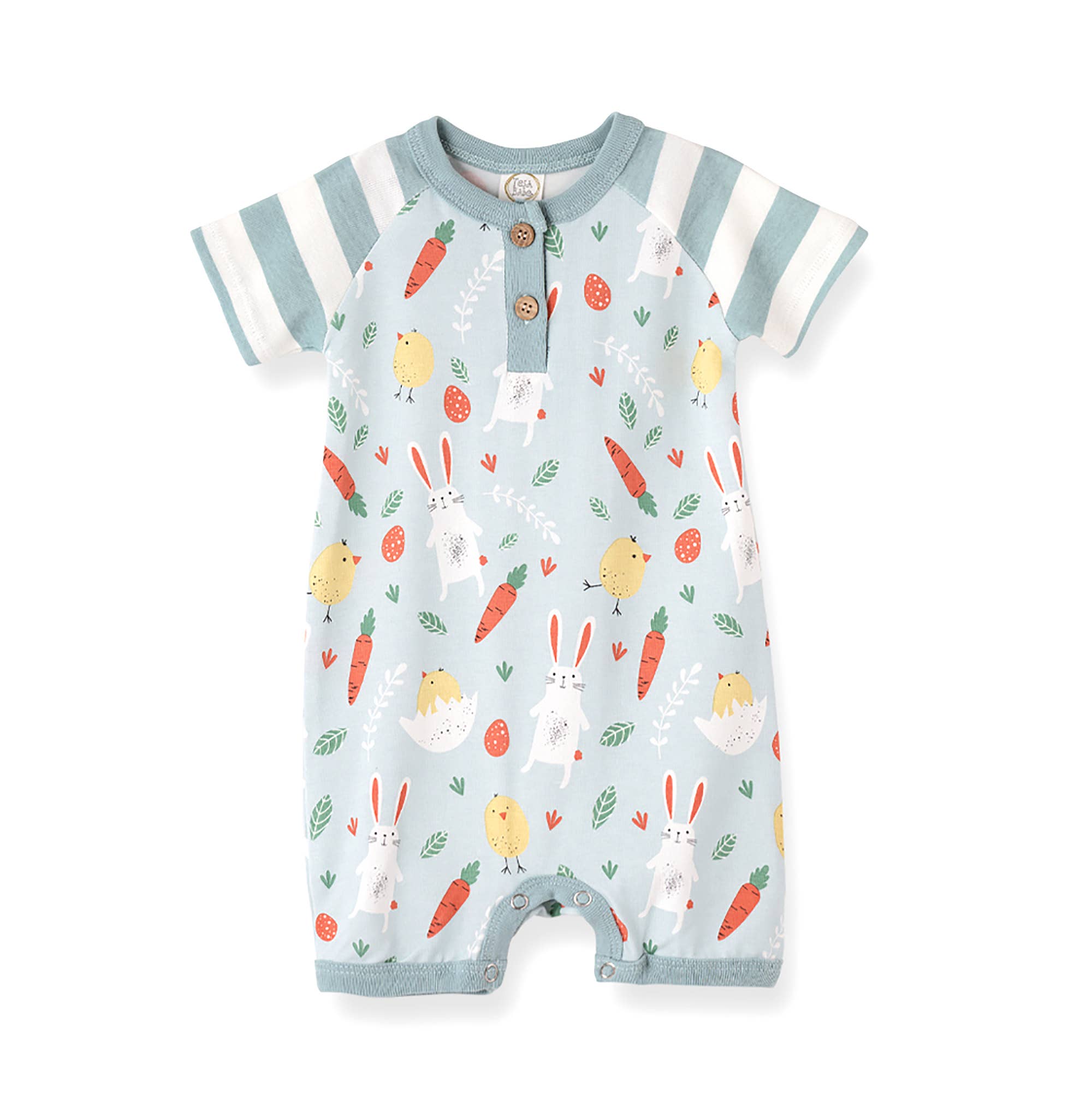 Tesa Babe – Großhandel Strampler – Baby – Easter Peeps Bamboo Shortie Romper für Jungen0