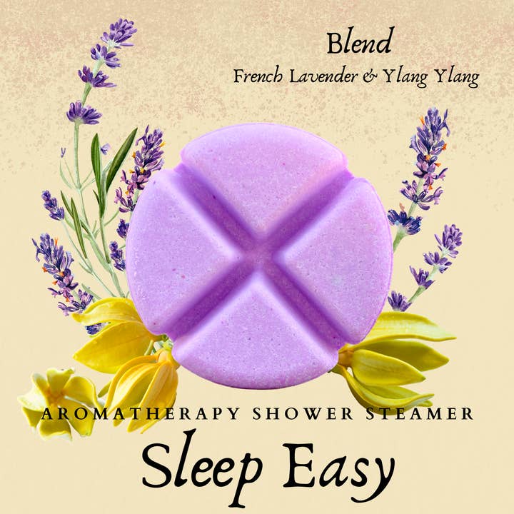 Lavender - Sleep Easy Aromatherapy Shower Steamers-Pack of 6 for wholesale by Elena Bath and Body