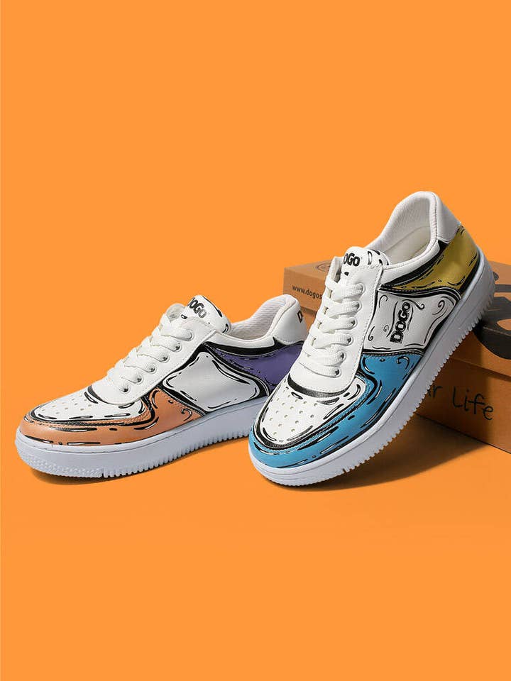 Dogo Sketch | Dice Sneakers Women's Shoes for wholesale by The Painted Shoe & Bag