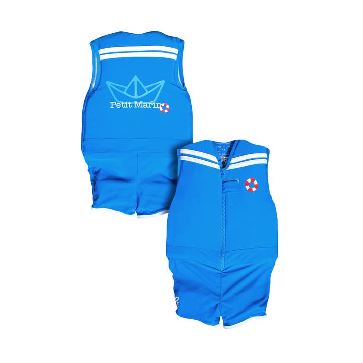 Plouf Safety Concept – wholesale One-piece swimsuit – Kids – PetitMarin Boys' Floating Swimsuit: Safety & Awakening