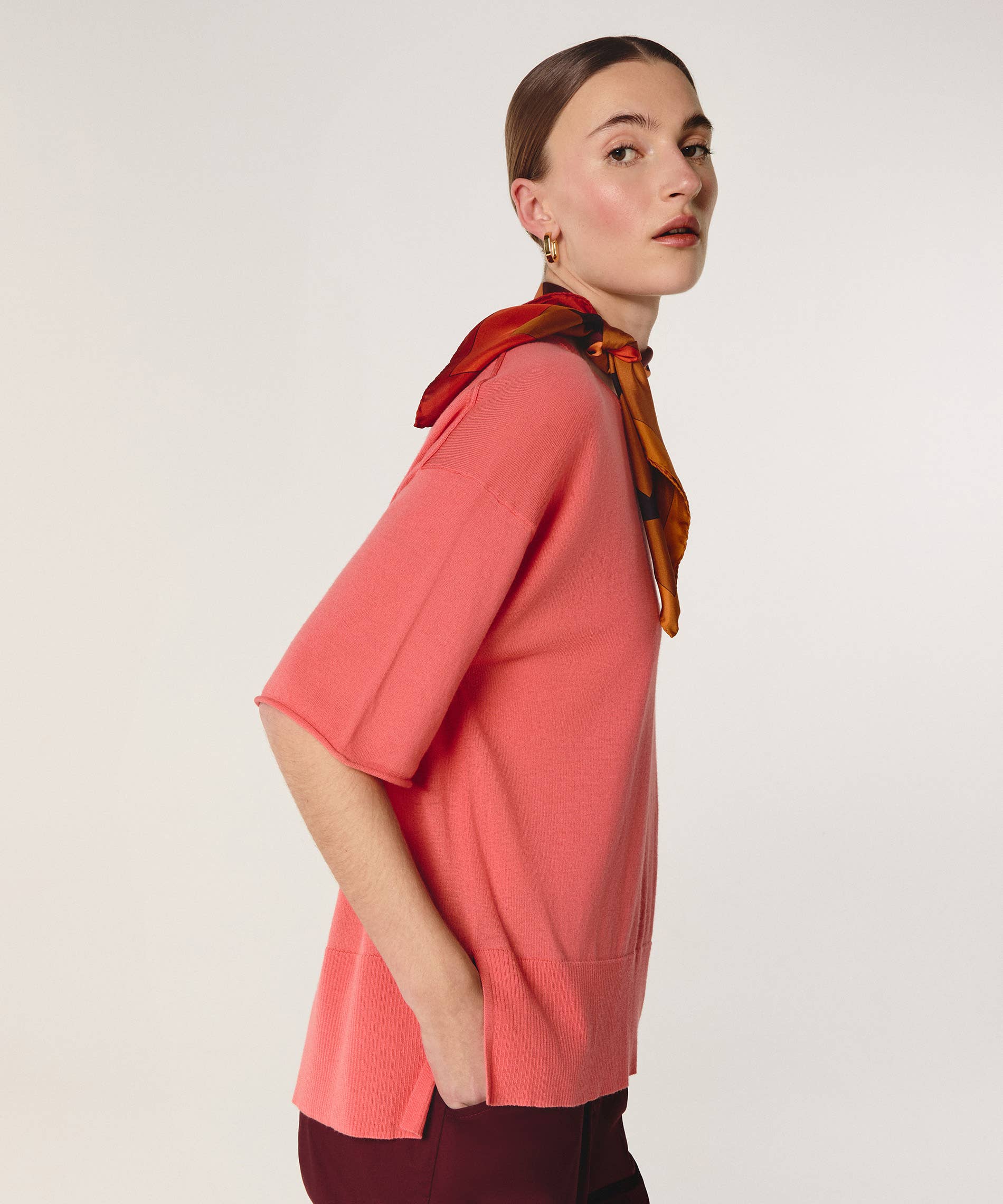 Rodier - Wholesale Scarf - Women's - Geometric silk square3