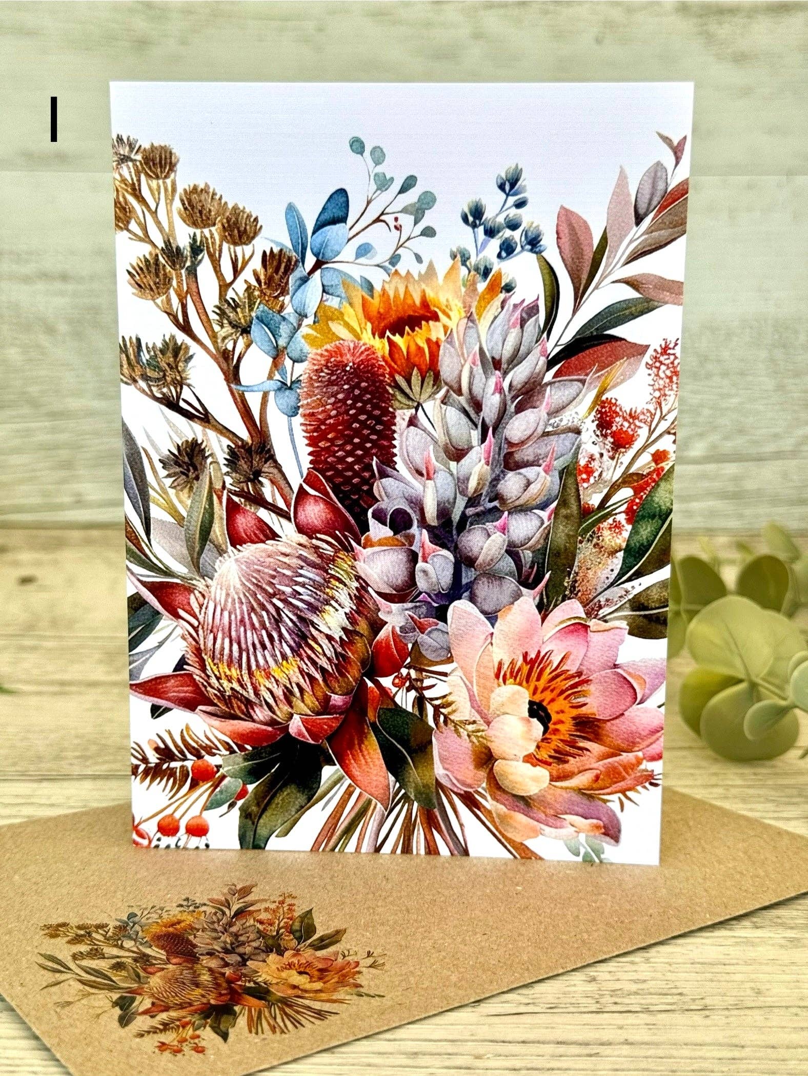 Scattered Seed Co - Vente Carte de vœux classique - Carte de vœux FLORALES AUSTRALIENNES - Carte I1