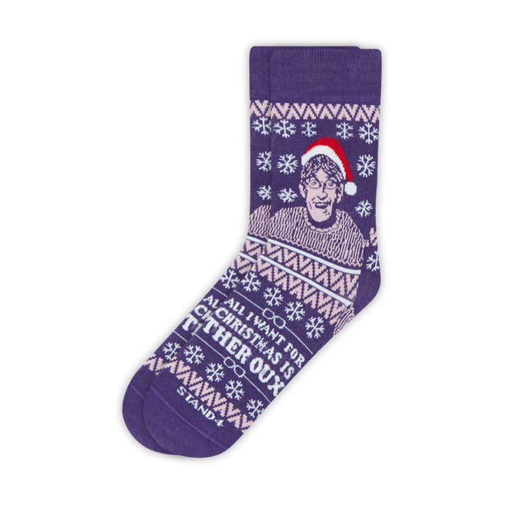 All I want for Christmas is Louis Theroux Sock for wholesale by Stand4 Socks