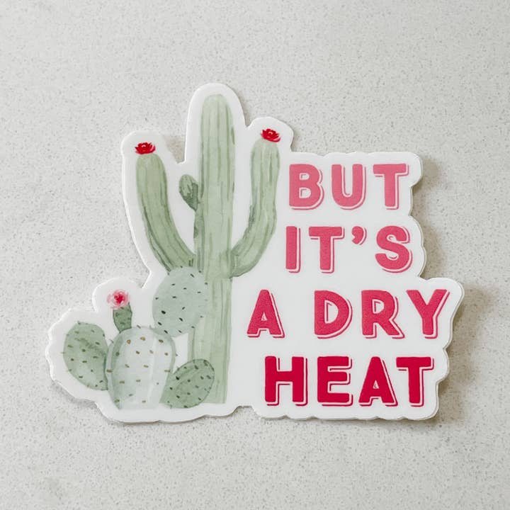 Mas é um adesivo de cactos de calor seco Arizona Lava-louças Safe por atacado de Emerald and Ivy Studios LLC