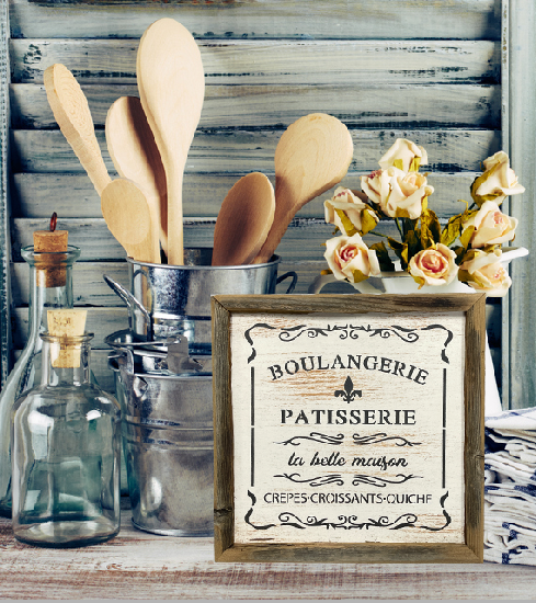 Pheasant & Needham Home Decor & Crafts - Wholesale Sign - French Pastry Handcrafted Wood Sign1