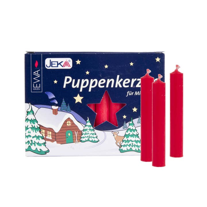 20 bougies de Noël allemandes rouges de 10 mm de diamètre pour la vente par Pinnacle Peak Trading