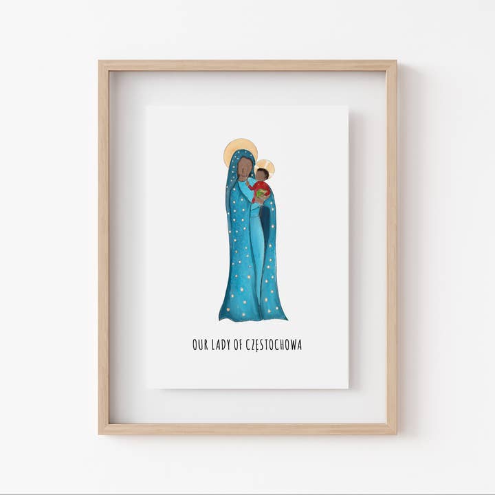 12th and Blossom - Wholesale Art Print - Marian Minis - Our Lady of Częstochowa