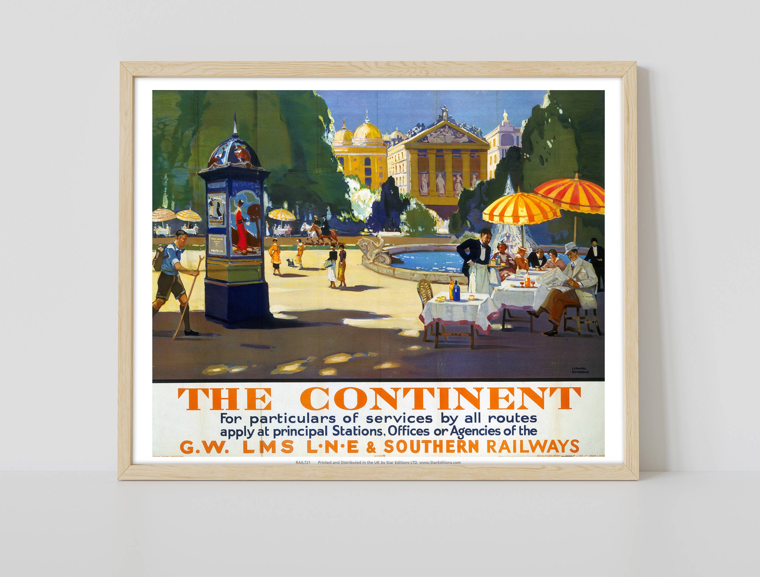 Star Editions – wholesale Art print – The Continent Fountain - Gw Lms And Southern - Art Print1