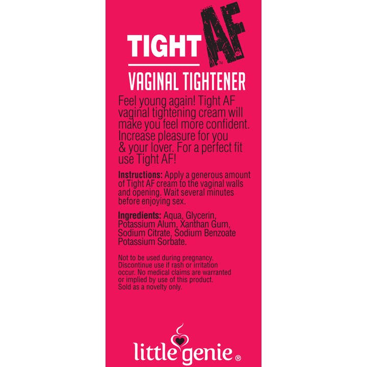Little Genie Productions - Venta al por mayor Espray/gel de excitación - Crema Reafirmante Vaginal Tight AF 1.5oz