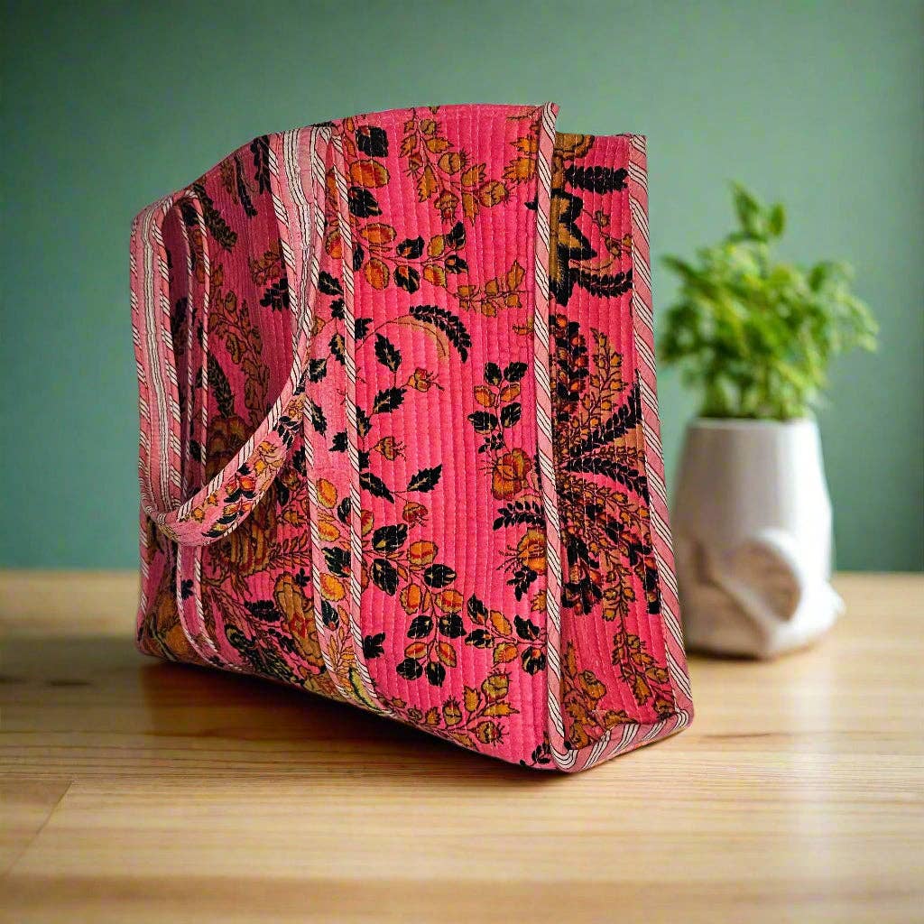 Tibet Handicrafts LLC - Wholesale Clutch Bag - Women's - Pink-Gold Flowers3