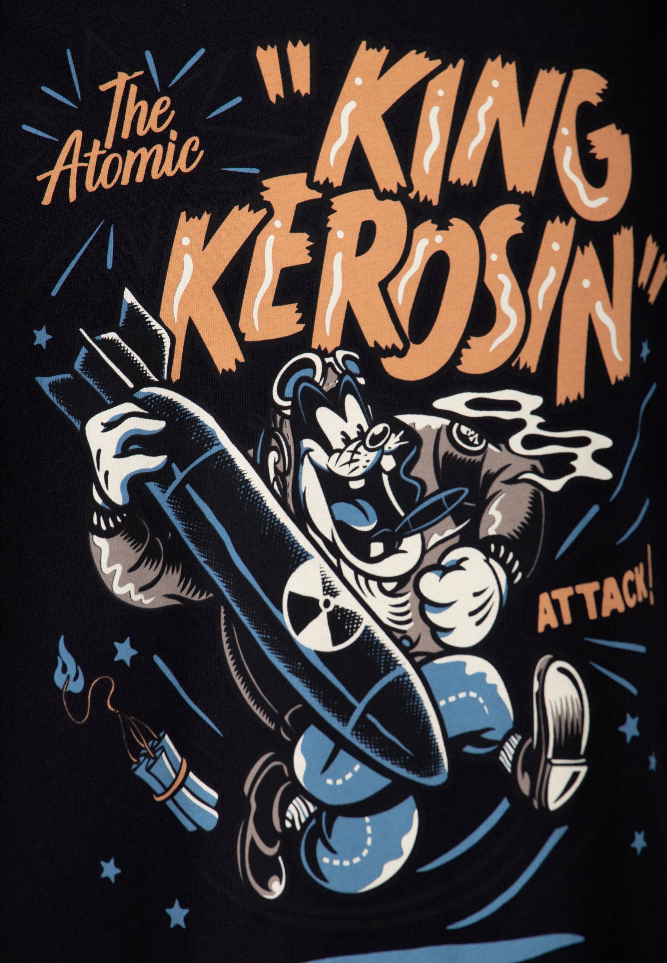 KING KEROSIN - Wholesale Screen Printed T-Shirt - Unisex - T-shirt "The Atomic Attack!"3