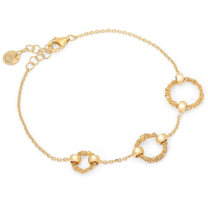 Scaled Crochet Rings bracelet for wholesale by Argentofilato