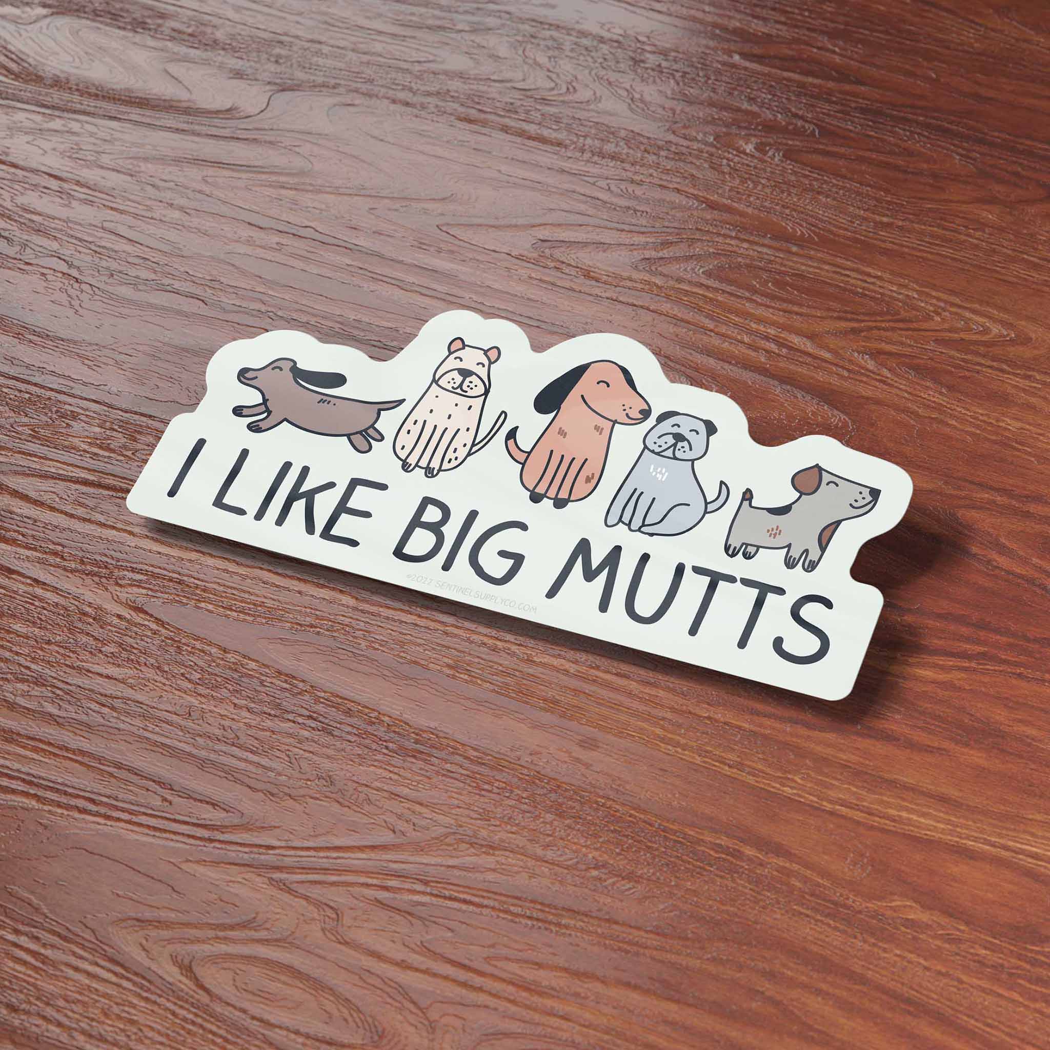 Sentinel Supply - Wholesale Sticker - I Like Big Mutts Vinyl Decal - Funny Dog Sticker2