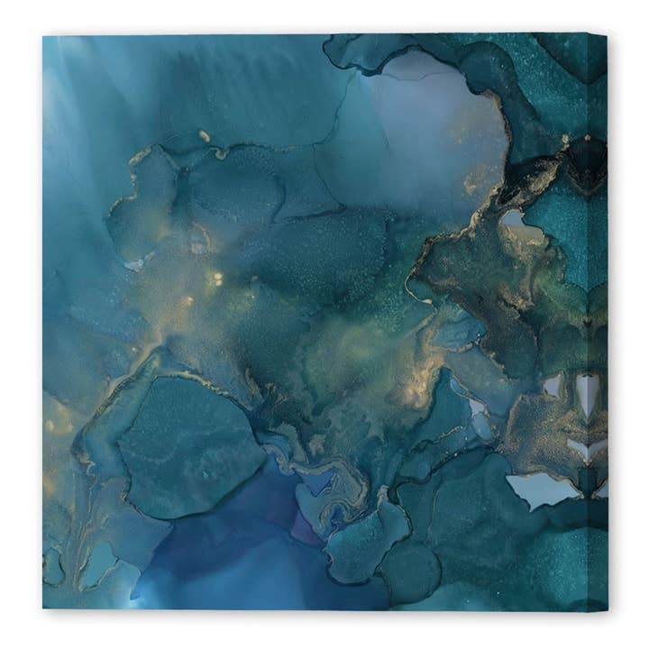 Aquamarine Drift I, Giclee Print on Gallery Wrap Canvas for wholesale by Continents Brands