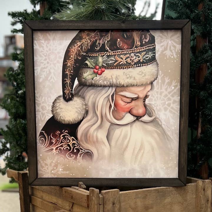 ND117 Old World Santa Box Frame for wholesale by JanMichaels Art & Home