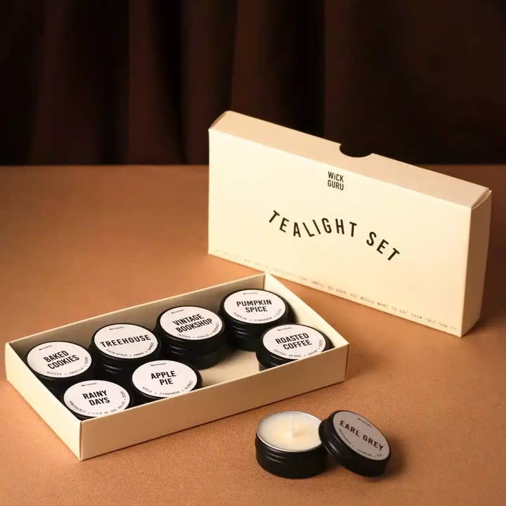 Wick Guru – wholesale Tea light candles – Tealight Set – Stocking Filler, Assorted Holiday Soy Candles2