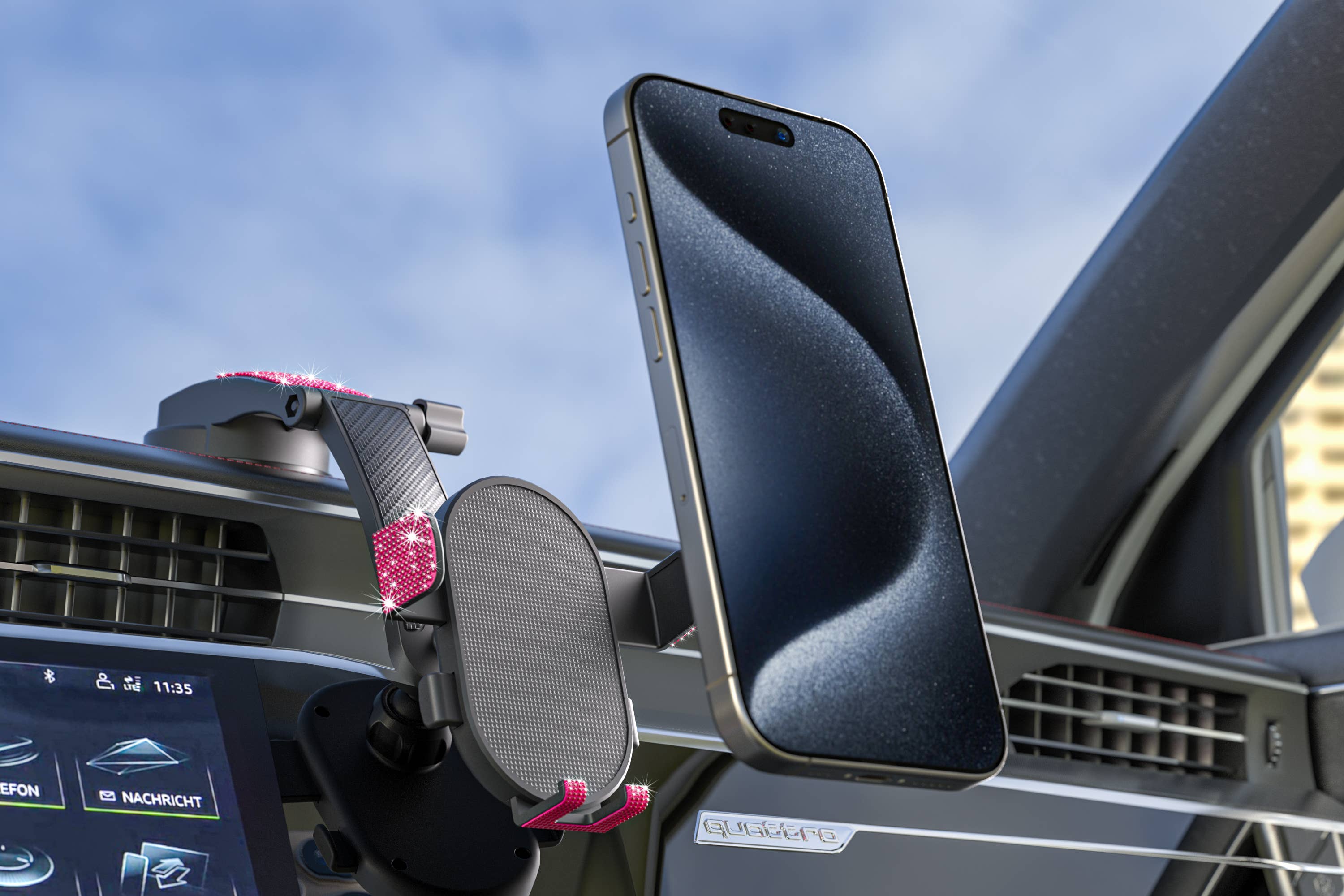 LAX Gadgets - Wholesale Phone/Tablet Stand - Bling Adjustable Cradle Mount For iPhone/Android Retail Pack15