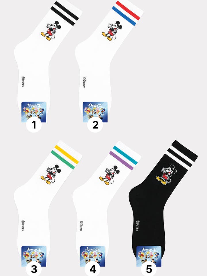 Chaussettes Disney sous licence à l'effigie de Mickey Mouse pour la vente par Kpopsocks