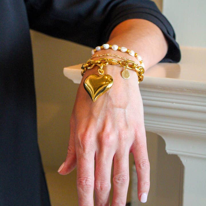 Full Heart Bracelet for wholesale by Idlewild Everyday
