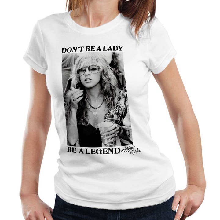 CVH DREAMY LTD - Wholesale T-Shirt (Graphic) - Women's - Don't Be A Lady Be A Legend Shirt, Retro Stevie Nicks Shirt