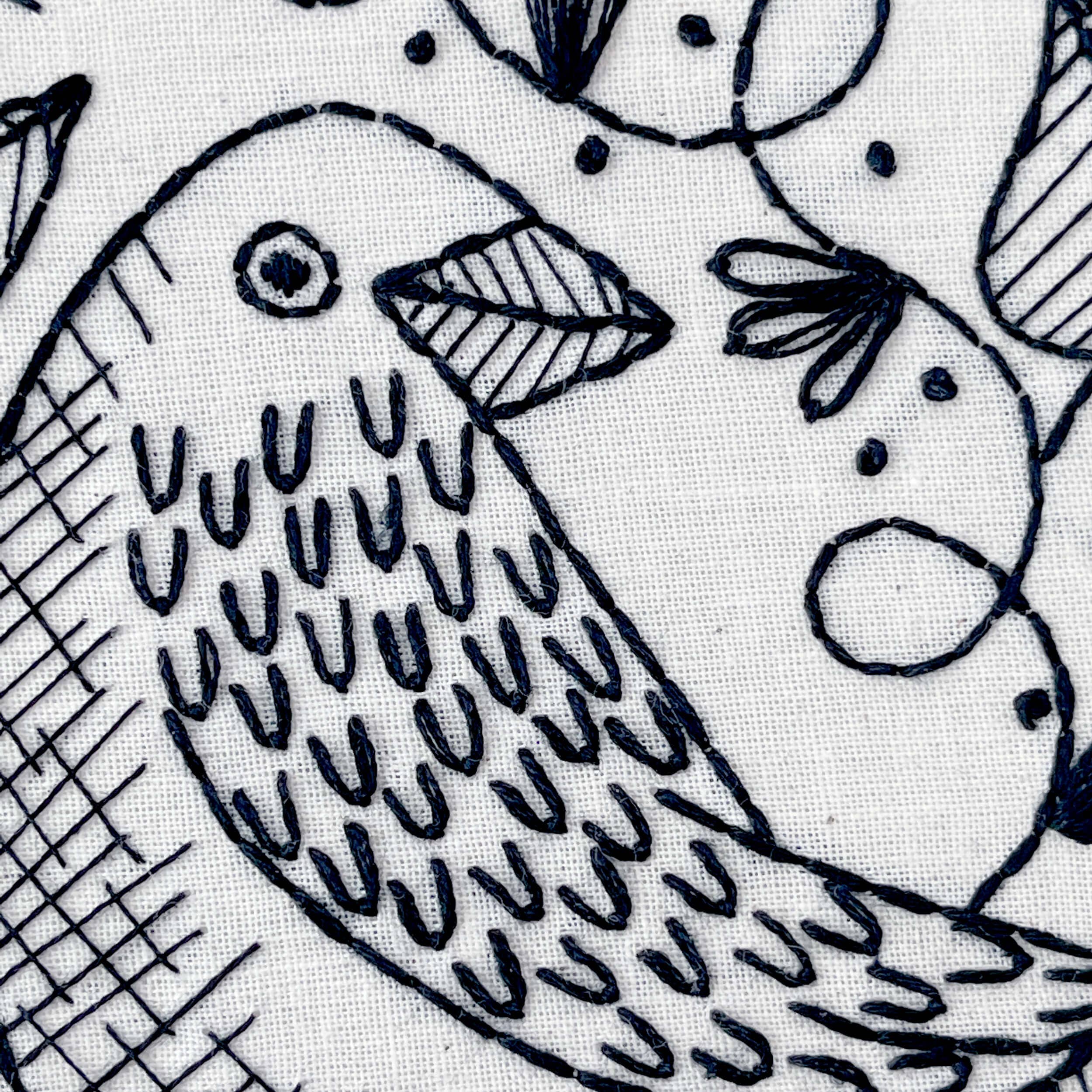 Penguin & Fish - Vendita all'ingrosso Attrezzatura per ricamo/punto croce - Kit da ricamo con corvo da 20 cm1