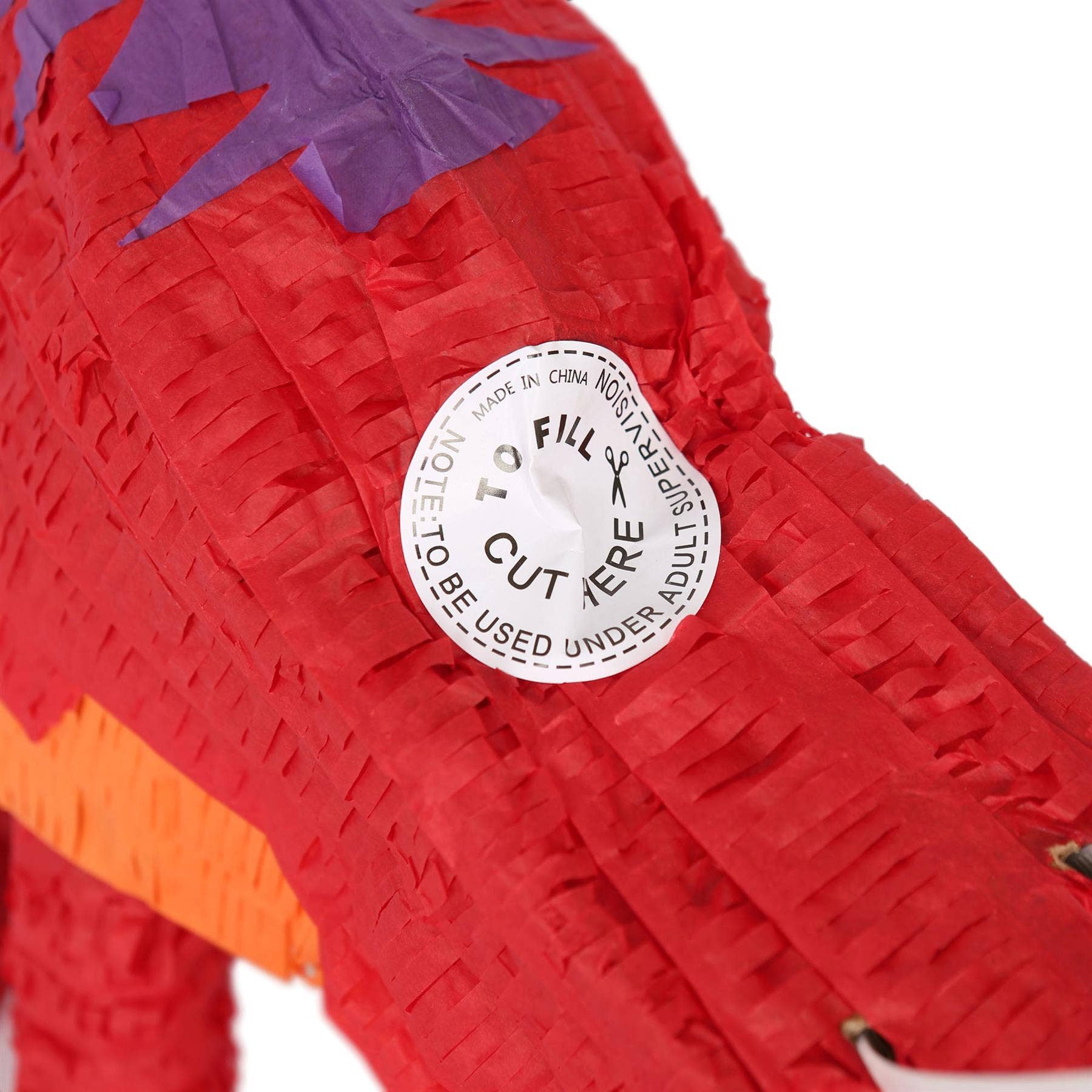 Rinkit Ltd – wholesale Party gift – T-Rex Pinata & Blindfold Set - Red2