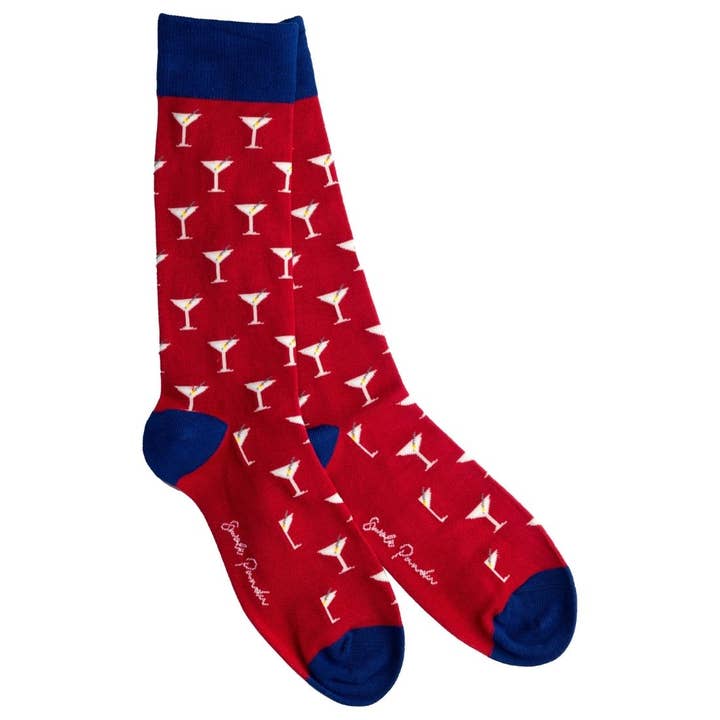 Martini Bamboo Socks for wholesale by Swole Panda