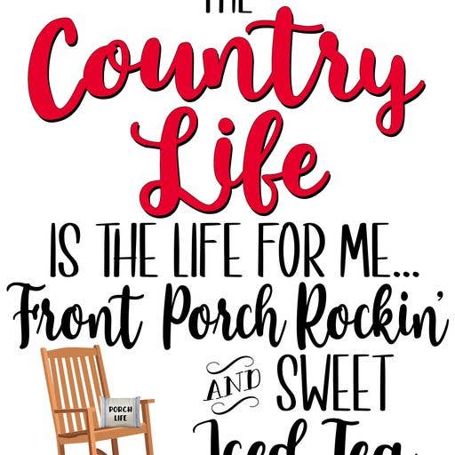 Torchon de cuisine The Country Life, cadeau de décoration d'intérieur pour la vente par Distinctive Design Wholesale