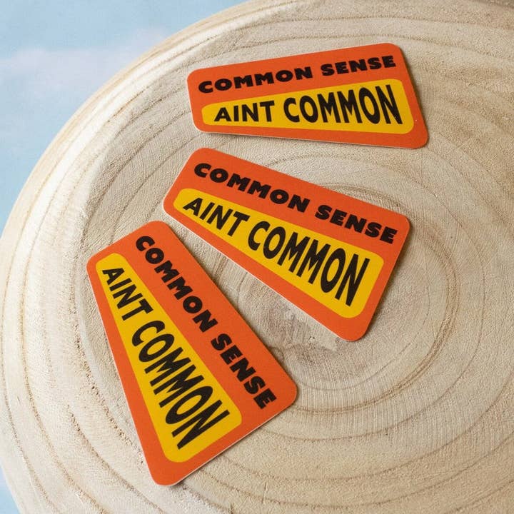 Doctor Scribble - Wholesale Sticker - Common Sense Ain't Common Vinyl Sticker2