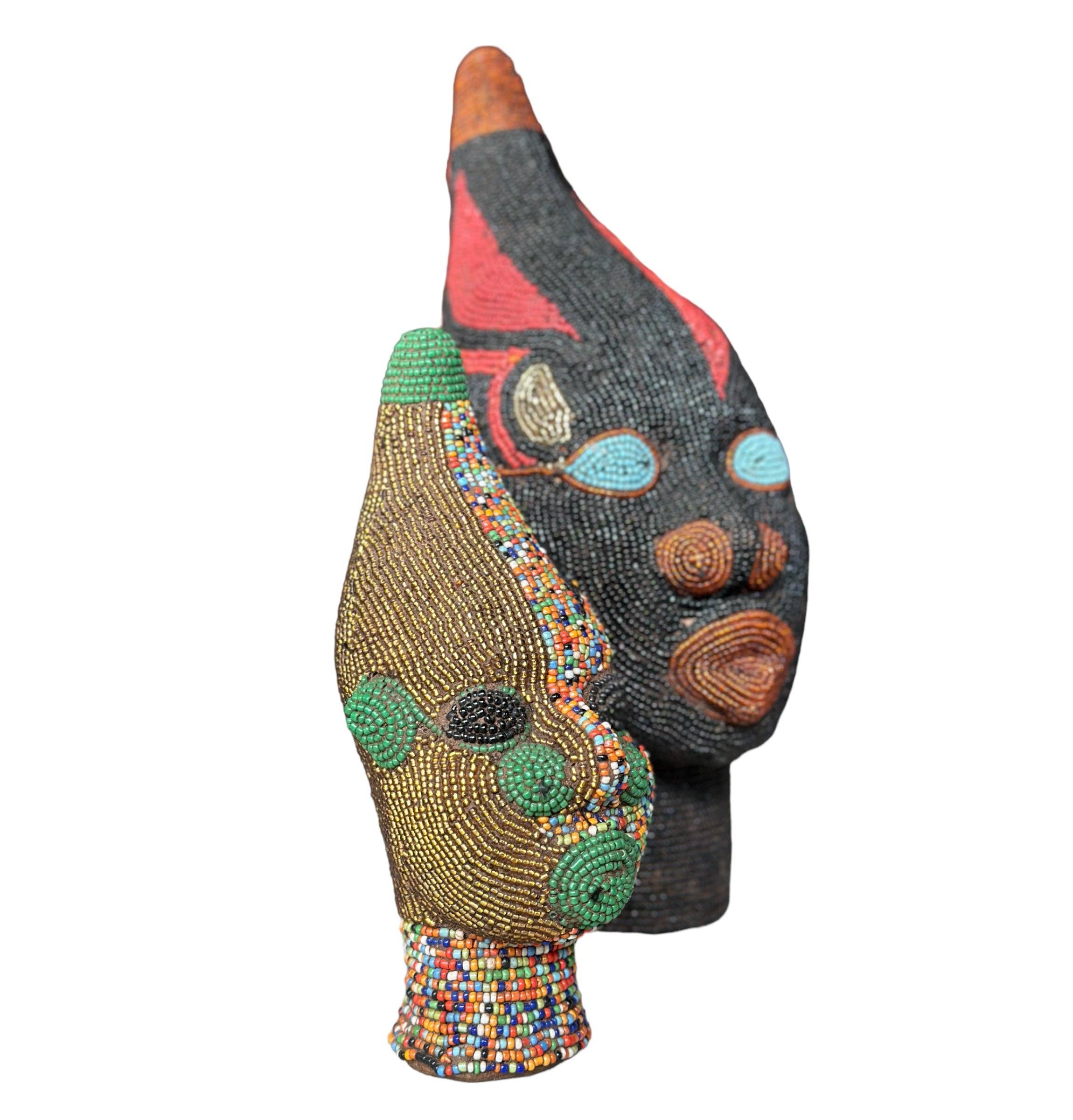 SOUK in the CITY - Wholesale Decorative Figurine - SMALL Bamileke Statues - new design5