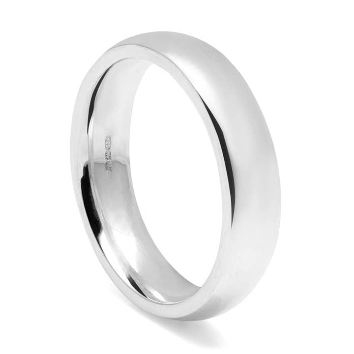 Bracelet Court Comfort Fit 5 mm - Argent pour la vente par Myia Bonner