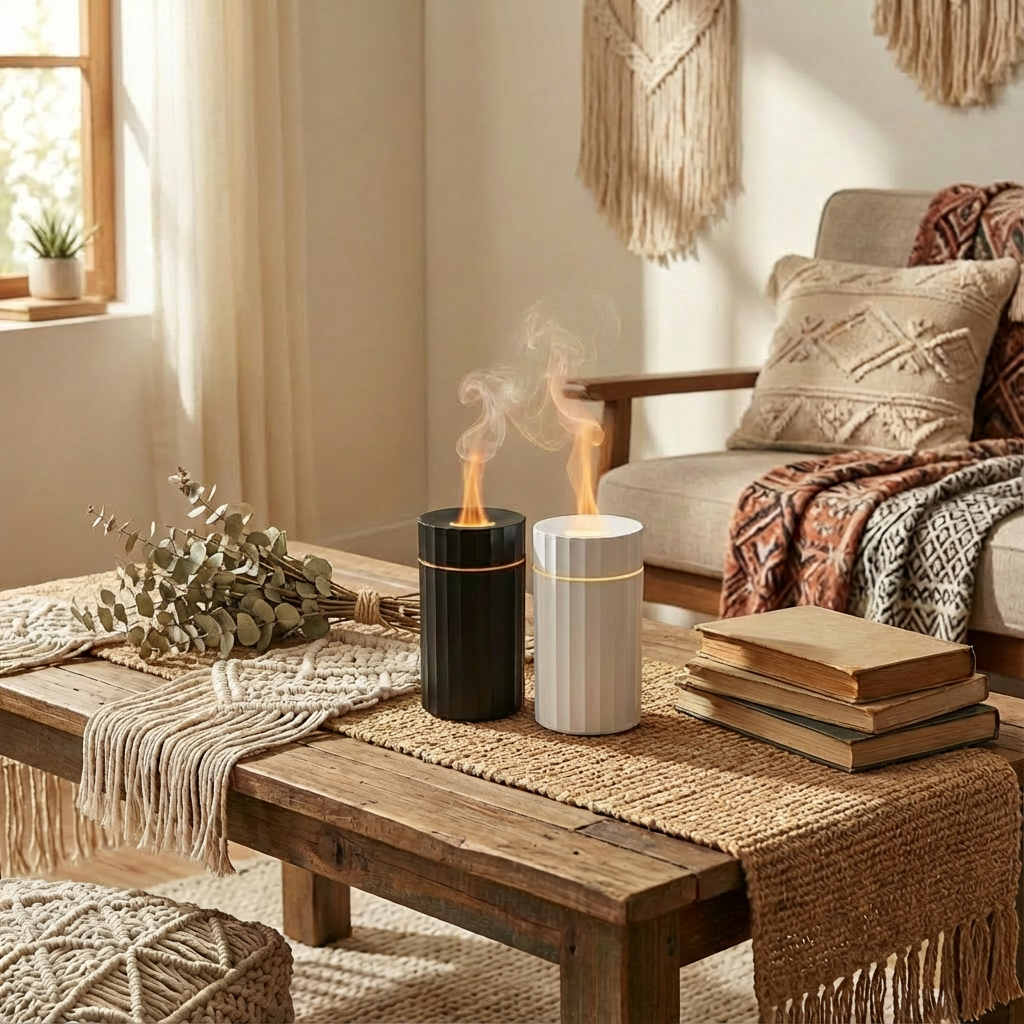 Candyl - Wholesale Electronic Diffuser - Candyl Mini Multi-Color Flame Essential Oil Diffuser3