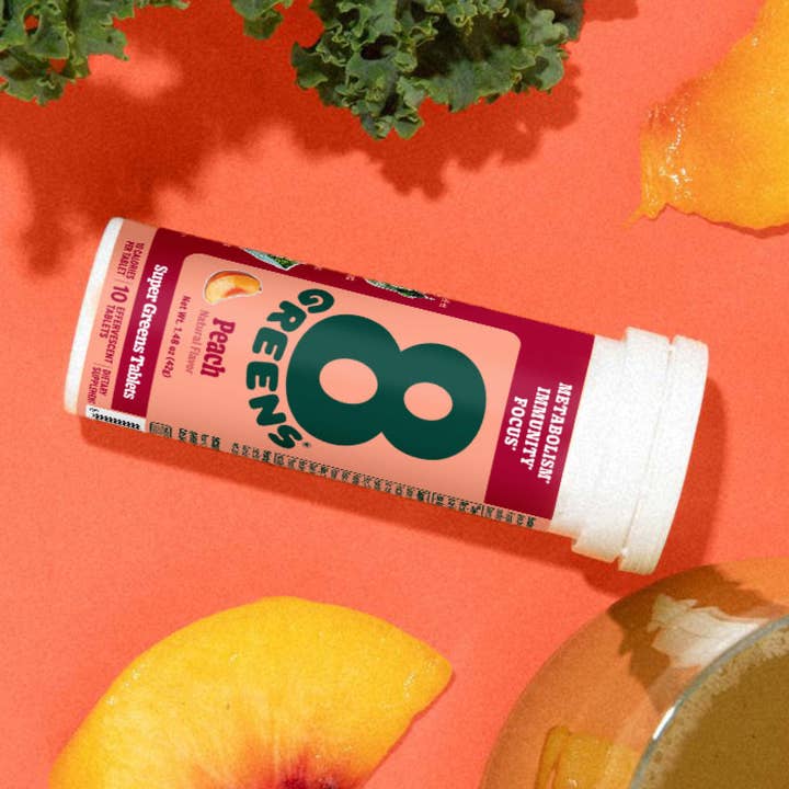 8 Greens Peach Effervescent Tablet for wholesale by 8Greens