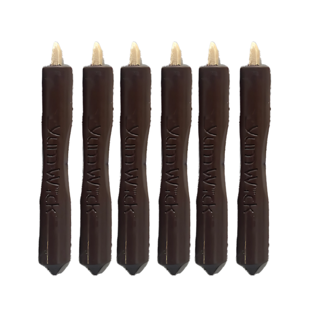 YUM-WICK: EDIBLE CANDLES - Wholesale Cake Candle - Yum-Wick® Vegan Edible Chocolate Stick Candle–6" Kosher Gift2