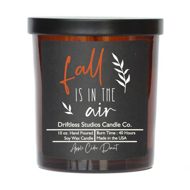 Fall is in the Air - Fall Decor - Soy Wax Candles for wholesale by Driftless Studios