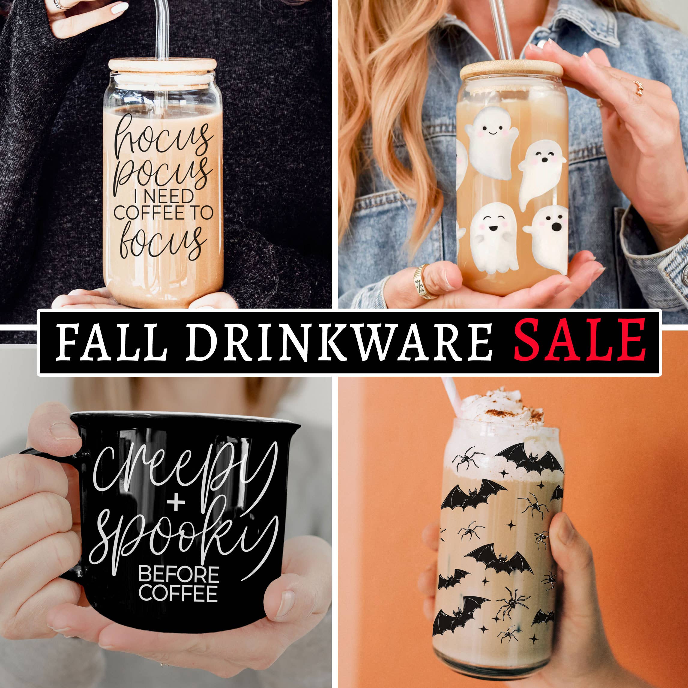 Gia Roma - Wholesale Drinking Glass/Cup - Sale - Fall & Halloween Glass Tumbler Cups, Modern, Funny83