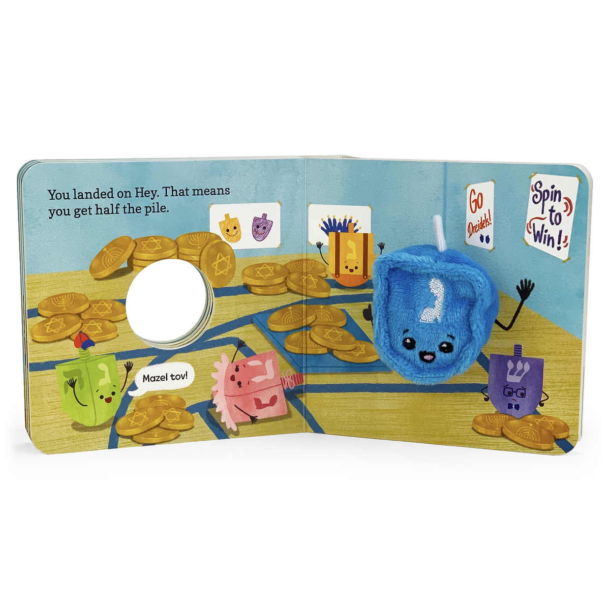 Cottage Door Press - Wholesale Baby & Toddler Book (0-2) - Happy Hanukkah, Little Dreidel Finger Puppet Board Book3