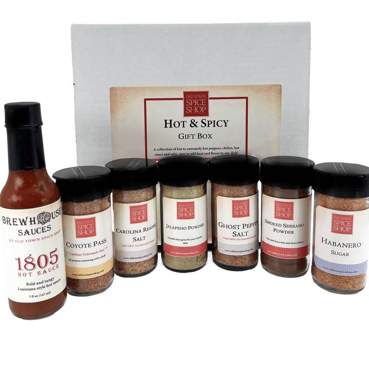 Old Town Spice Shop - Wholesale Dried spice mix - Hot & Spicy Gift Box, Gourmet Spices & Seasoning Set3