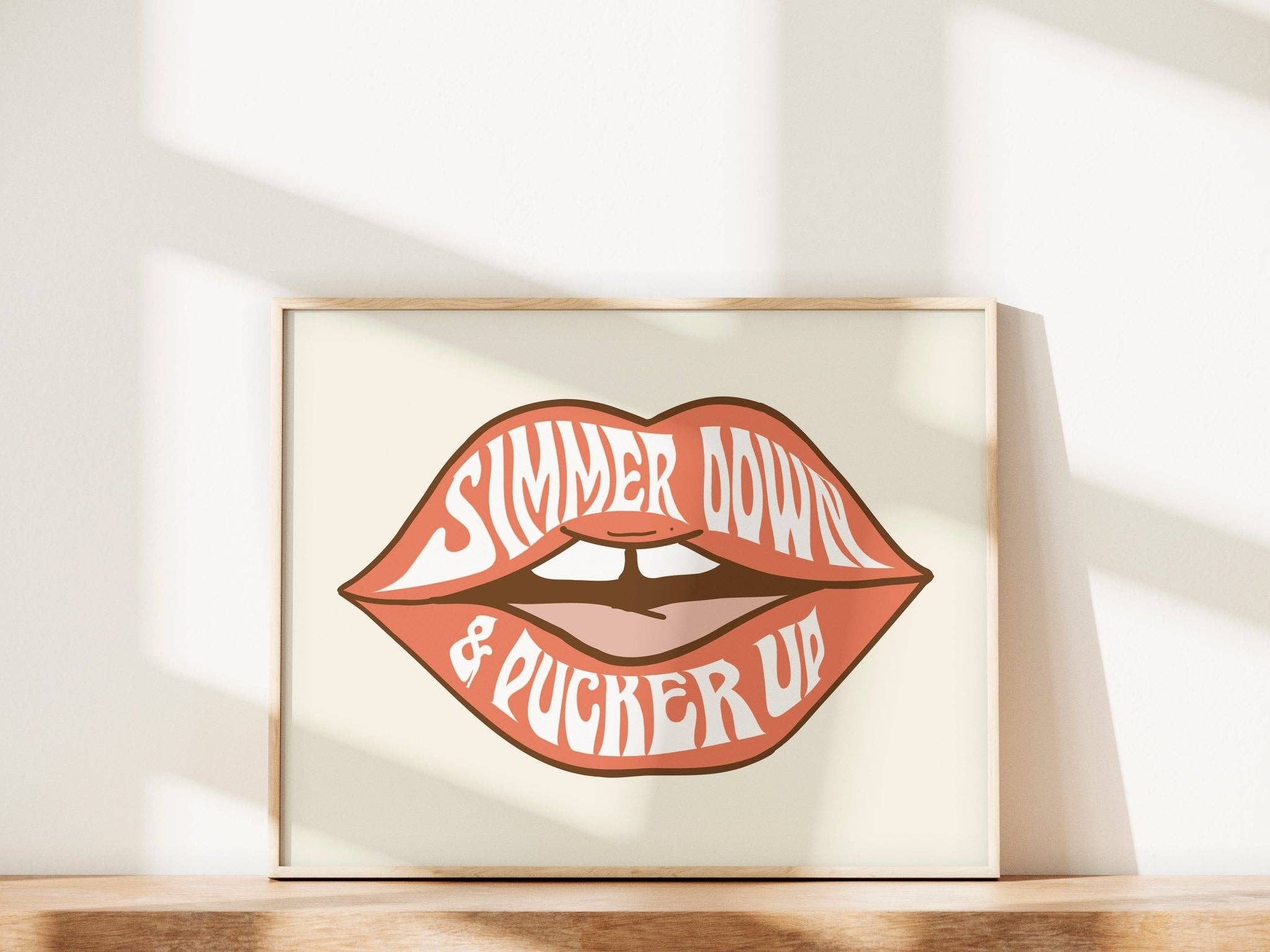 Moonshine Prints – wholesale Poster – Simmer Down & Pucker Up-affisch1